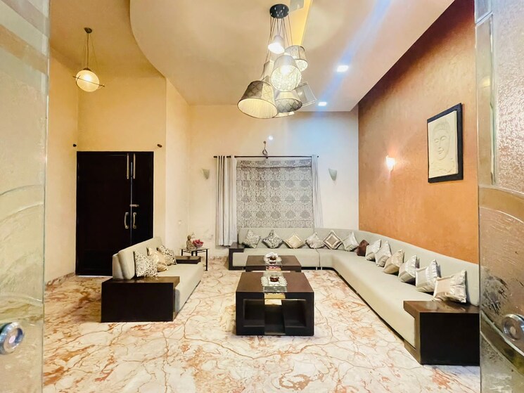 Living Room, arsha-madhav-greens 3 Bedroom 1630 Sq.Ft. Villa In Gomti Nagar Lucknow 7856784