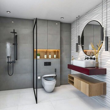 Bathroom in 3 BHK Apartment at Madhapur – for Sale