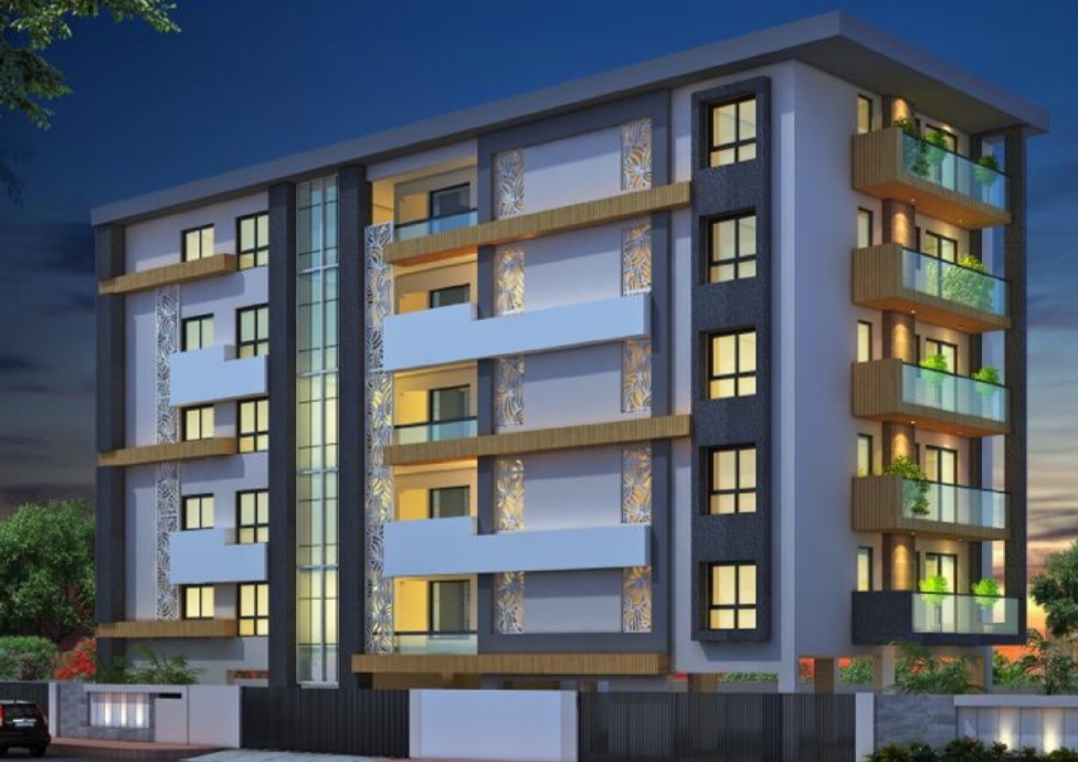 3 BHK + Pooja Room Apartment For Sale in Oak, Madhapur 