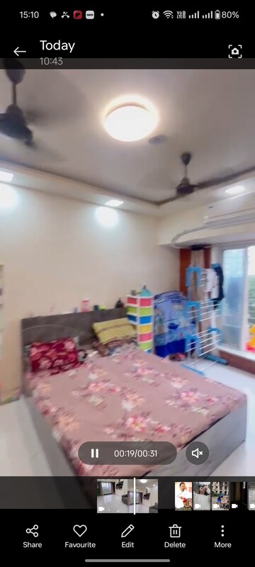 Living Room in 2 BHK Apartment at Nahur East – for Sale