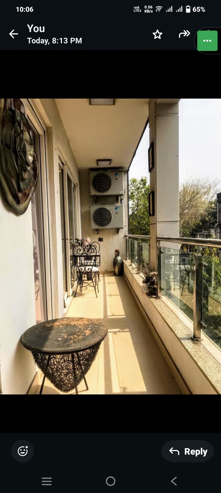 Balcony, greater kailash i 3 Bedroom 2700 Sq.Ft. Builder Floor In Greater Kailash I Delhi 7857008