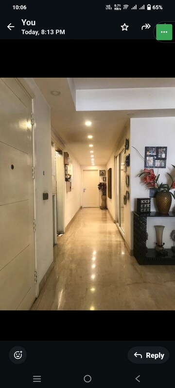 Building Lobby in 3 BHK Builder Floor at Greater Kailash I – for Sale
