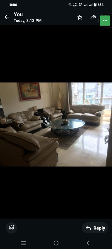 Living Room in 3 BHK Builder Floor at Greater Kailash I – for Sale