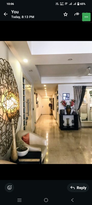 Building Lobby in 3 BHK Builder Floor at Greater Kailash I – for Sale