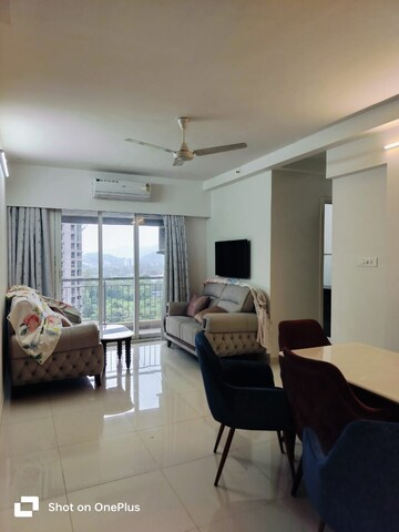 Living Room in 3 BHK Apartment at Godrej Emerald, Ghodbunder Road – for Sale