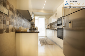 Kitchen in 3 BHK Apartment at Sushma Valencia, Nagla Road – for Sale