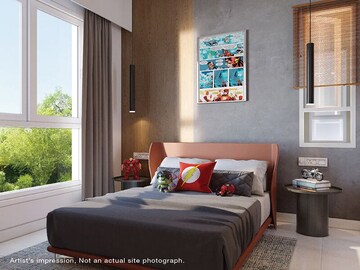 Bedroom in 3 BHK Apartment at Godrej Sky Greens, Kharadi – for Sale