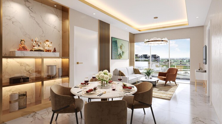 Living Room, m3m-antalya-hills 3 Bedroom 1660 Sq.Ft. Builder Floor In Sector 79 Gurgaon 7858681