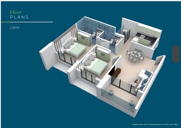 Floor Plan in 1 BHK Apartment at Sector 34 – for Sale