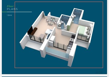 Floor Plan in 2 BHK Apartment at Kharghar Sector 34 – for Sale