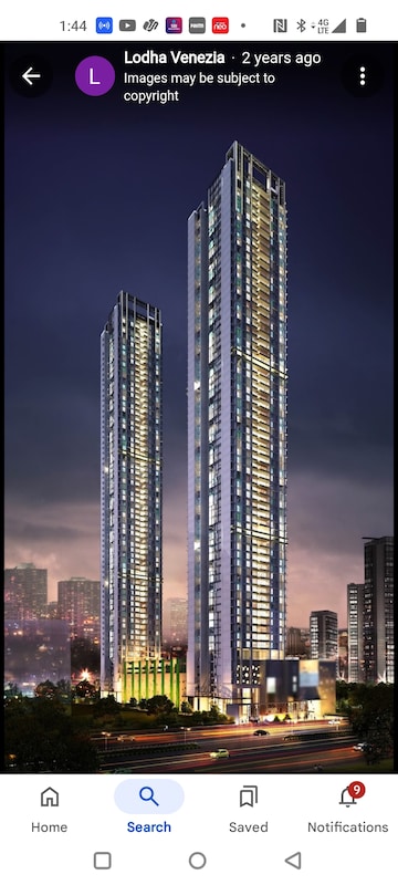 2 BHK Apartment For Rent in Lodha Venezia Parel Mumbai  7860134