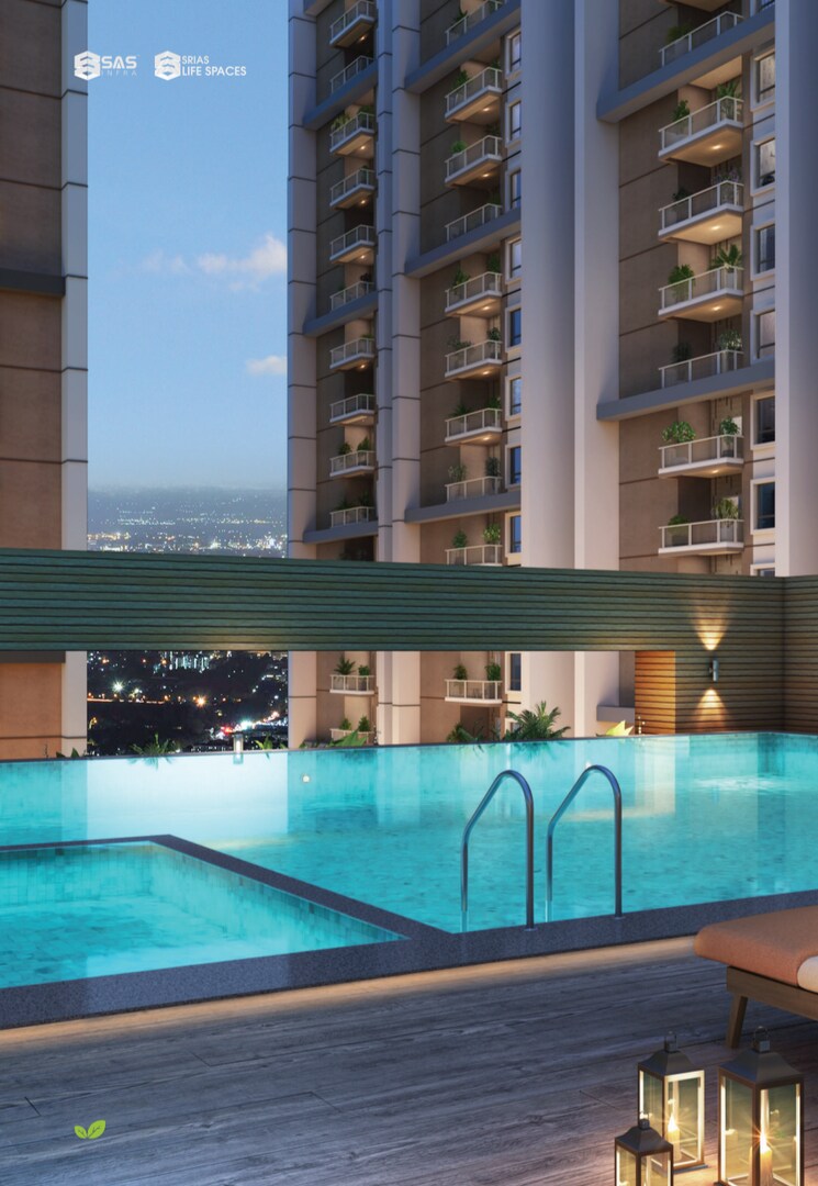 Swimming Pool, srias-tiara 3 Bedroom 1670 Sq.Ft. Apartment In Bachupally Hyderabad 7860220