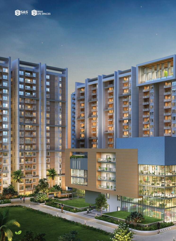 Exterior View, srias-tiara 3 Bedroom 1670 Sq.Ft. Apartment In Bachupally Hyderabad 7860220