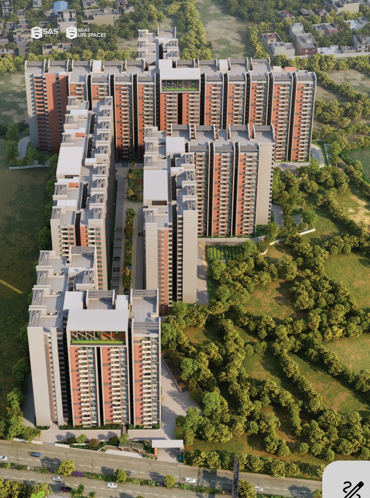 Exterior View, srias-tiara 3 Bedroom 1670 Sq.Ft. Apartment In Bachupally Hyderabad 7860220