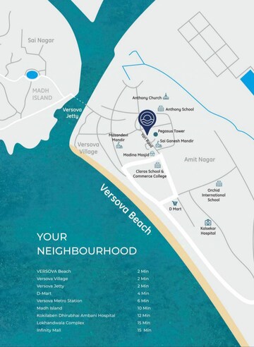 2 BHK Apartment – Map Location View at Andheri West - for Sale