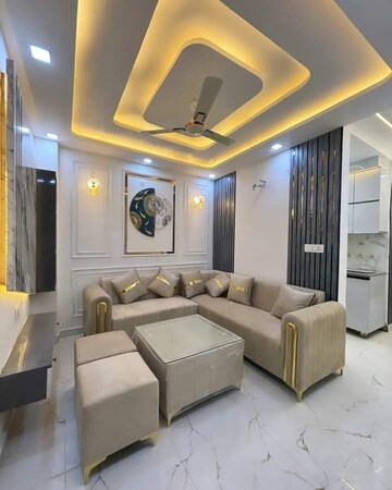 Living Room in 4 BHK Builder Floor at Mahavir Enclave – for Sale