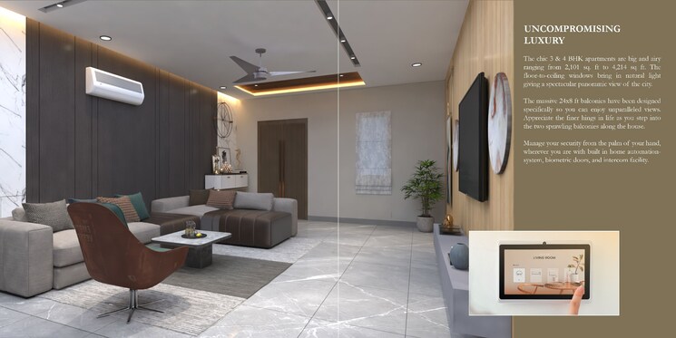 Kitchen, lumbini-elysee 3 Bedroom 2101 Sq.Ft. Apartment In Puppalaguda Hyderabad 7861909