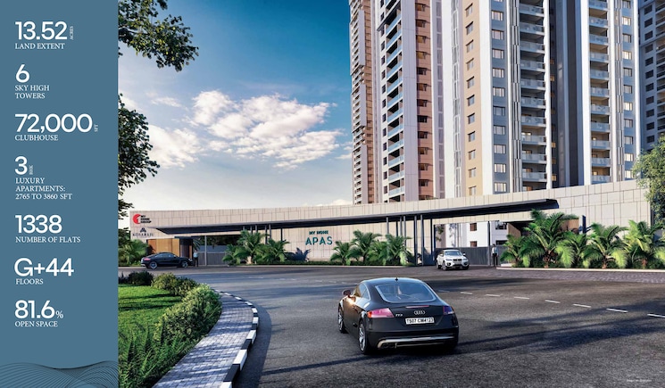  Parking, my-home-apas 4 Bedroom 3240 Sq.Ft. Apartment In Kokapet Hyderabad 7861994