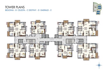 Master Plan in 4 BHK Apartment at Rajapushpa Pristinia, Kokapet – for Sale