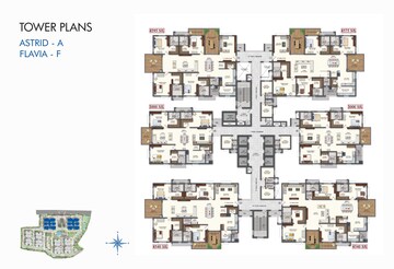 Master Plan in 4 BHK Apartment at Rajapushpa Pristinia, Kokapet – for Sale