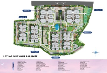 Master Plan in 4 BHK Apartment at Rajapushpa Pristinia, Kokapet – for Sale