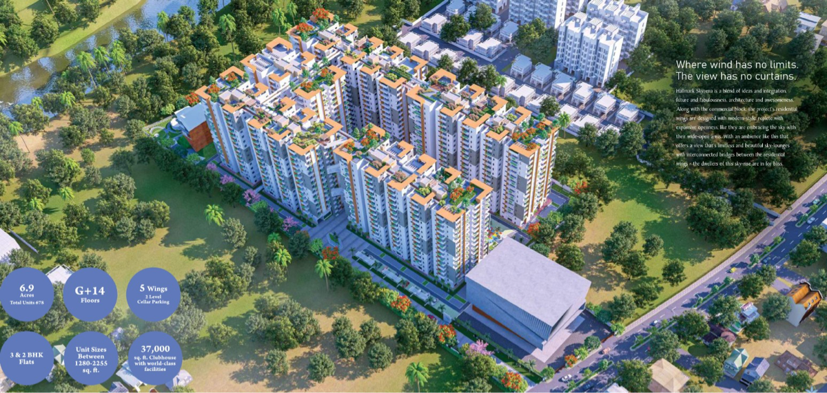 3 BHK 1635 Sq.Ft. Apartment in Hallmark Skyrena