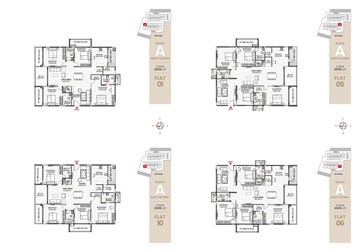 Floor Plan in 3 BHK Apartment at Verdant Bayleaf, Manchirevula – for Sale