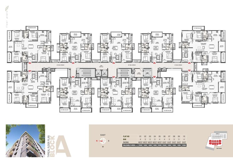 Floor Plan, verdant-bayleaf 3 Bedroom 1695 Sq.Ft. Apartment In Manchirevula Hyderabad 7862950