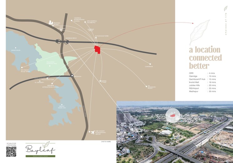 Map Location, verdant-bayleaf 3 Bedroom 1995 Sq.Ft. Apartment In Manchirevula Hyderabad 7862957