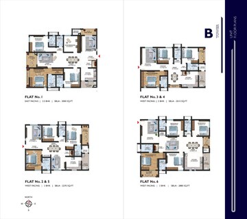 Floor Plan in 3 BHK Apartment at Sumadhura The Olympus, Nanakramguda – for Sale