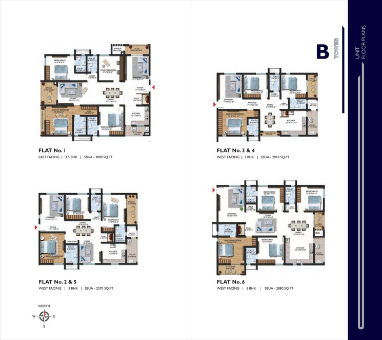 Floor Plan, sumadhura-the-olympus 3 Bedroom 2270 Sq.Ft. Apartment In Nanakramguda Hyderabad 7862994