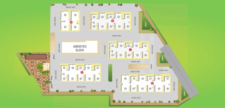 Master Plan, pacifica-hillcrest-phase-2 3 Bedroom 1215 Sq.Ft. Apartment In Financial District Hyderabad 7863008