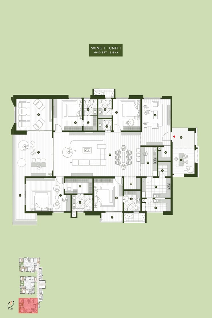 Floor Plan, sumadhura-palais-royale 4 Bedroom 4030 Sq.Ft. Apartment In Puppalaguda Hyderabad 7863038