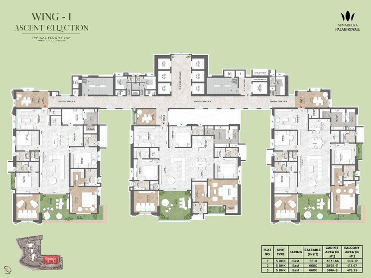 Floor Plan, sumadhura-palais-royale 4 Bedroom 4030 Sq.Ft. Apartment In Puppalaguda Hyderabad 7863038