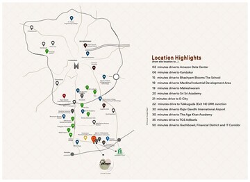  Plot – Map Location View at Silpa Raghava Botanica, Amangal - for Sale