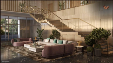Living Room in 3 BHK Apartment at Eldeco Fairway Reserve, Sector 80 – for Sale