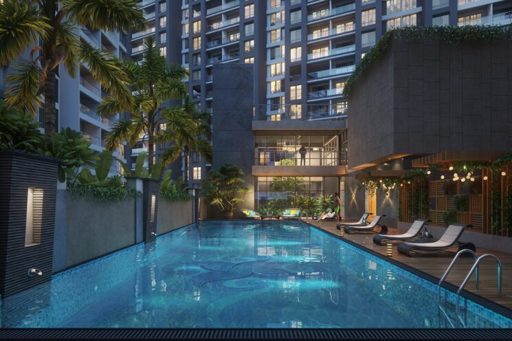 Swimming Pool, majestique-aravali 3 Bedroom 1073 Sq.Ft. Apartment In Warje Pune 7864471