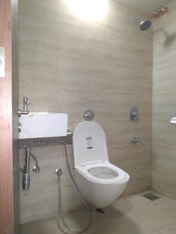 Bathroom in 1 BHK Apartment at Sunteck West World, Naigaon East – for Rent