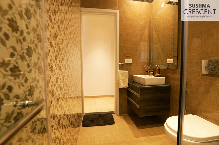 Bathroom, sushma-crescent 3 Bedroom 1310 Sq.Ft. Apartment In Dhakoli Zirakpur 7865172