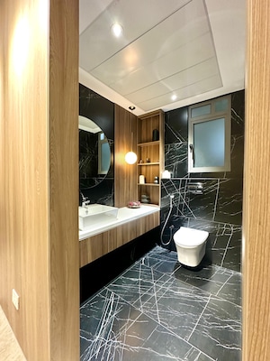 Kitchen in 3 BHK Builder Floor at Adani Airica, Kanjurmarg West – for Sale