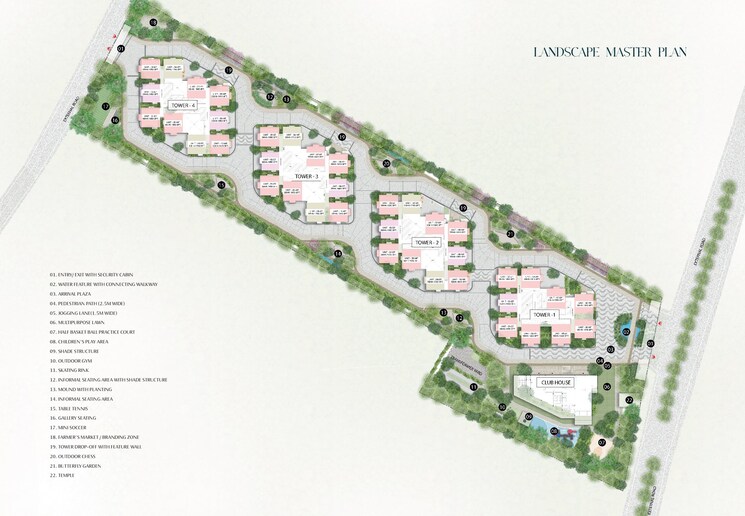 Master Plan, raghava-wave 3 Bedroom 1660 Sq.Ft. Apartment In Tellapur Hyderabad 7866873