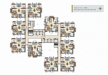 Master Plan in 3 BHK Apartment at Raghava Wave, Tellapur – for Sale