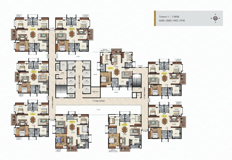Master Plan, raghava-wave 3 Bedroom 1880 Sq.Ft. Apartment In Tellapur Hyderabad 7866914