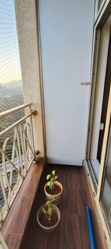 Balcony in 1 BHK Apartment at One Hiranandani Park, Ghodbunder Road – for Sale