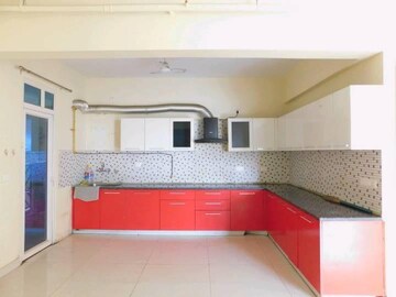 Kitchen in 4 BHK Apartment at Saya Gold Avenue, Vaibhav Khand – for Sale