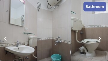Bathroom in 3 BHK Apartment at Suryaman House, Aundh – for Rent