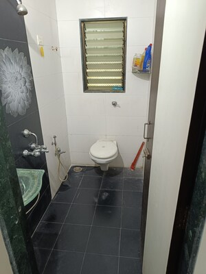 Bathroom in 3 BHK Apartment at L & T Seawoods Residences Phase 1 Part B, Seawoods – for Rent