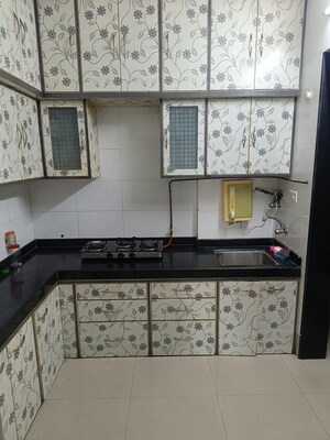 Kitchen in 3 BHK Apartment at L & T Seawoods Residences Phase 1 Part B, Seawoods – for Rent
