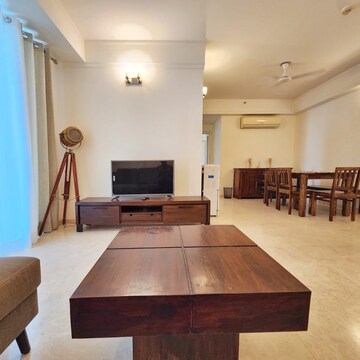 Living Room in 3 BHK Apartment at DLF Park Place, Dlf Phase V – for Rent