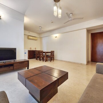 Living Room in 3 BHK Apartment at DLF Park Place, Dlf Phase V – for Rent